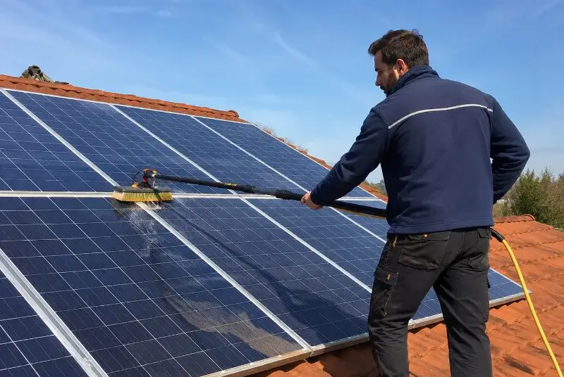 Nettoyage et entretien de panneaux solaires à Fontrieu